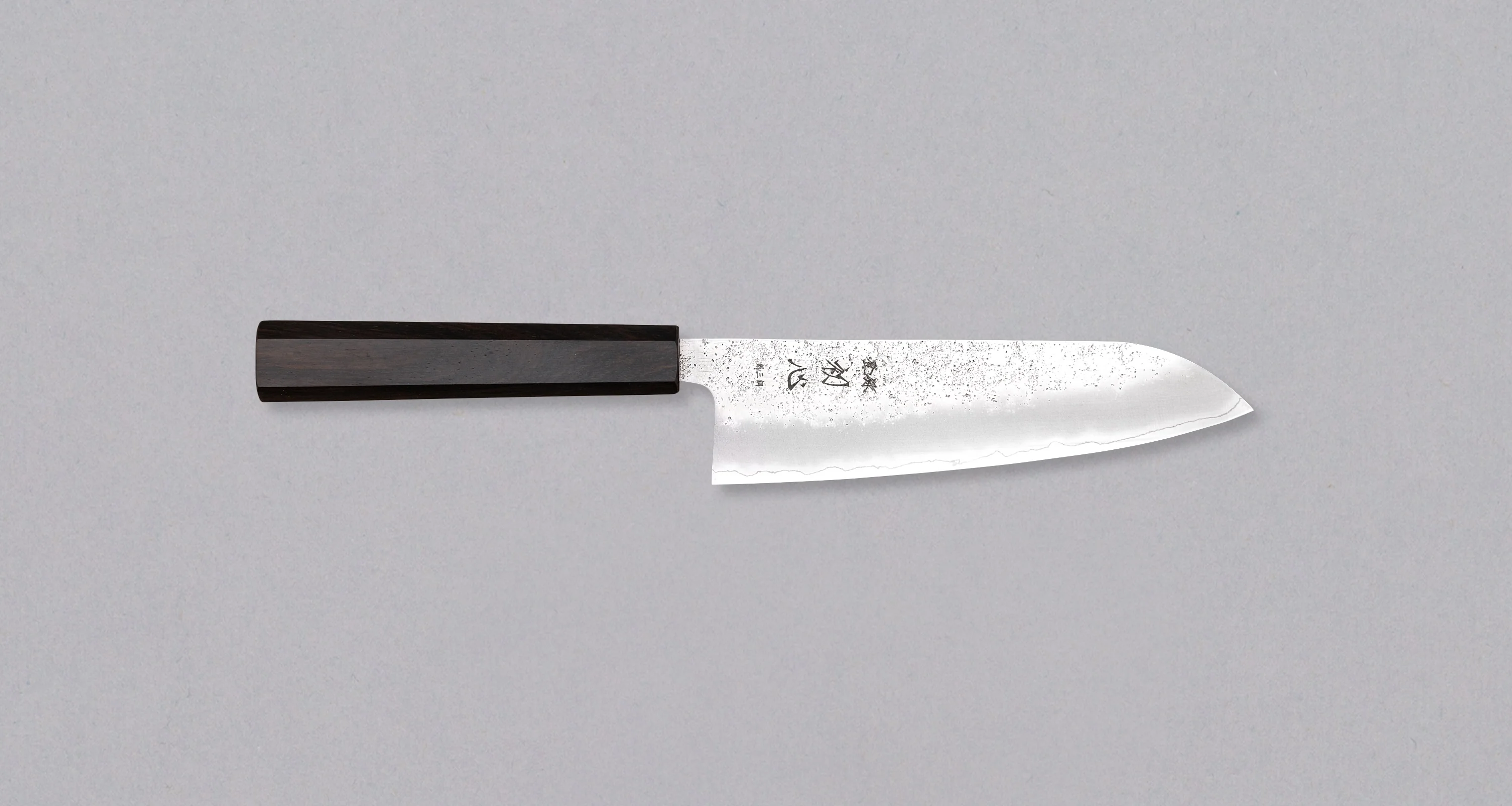 Hatsukokoro Ginrei Santoku Ginsanko Nashiji Ebony 170mm