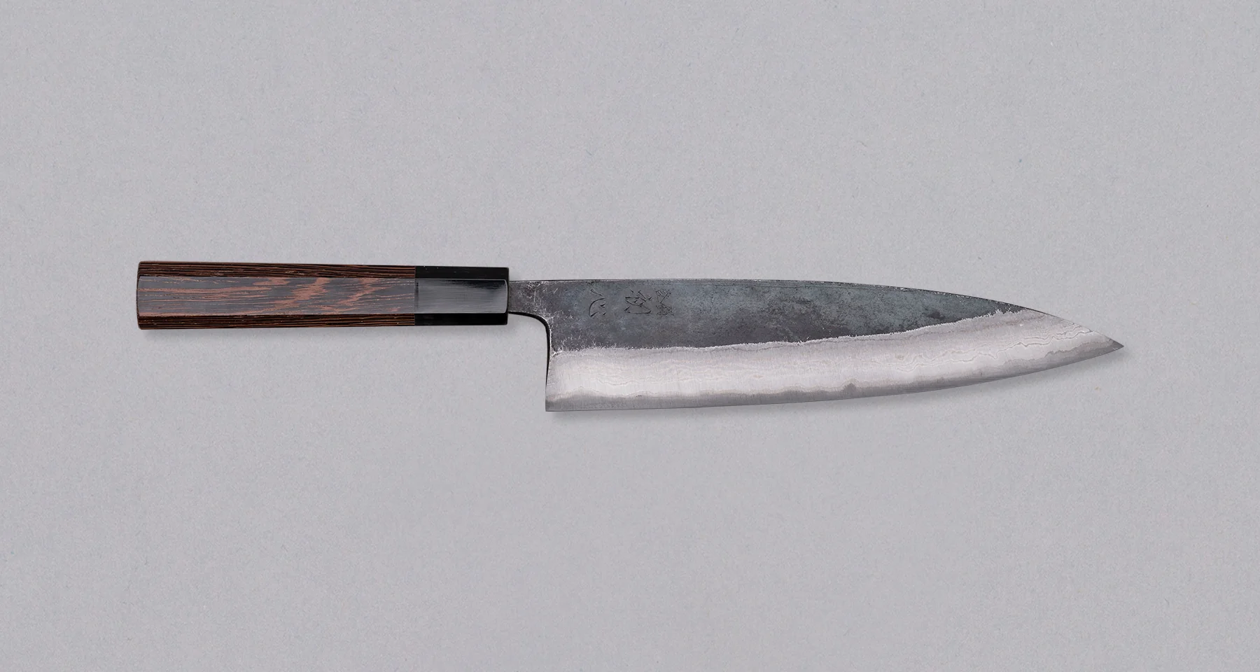 Kumokage Gyuto Aogami #2 Kuro-uchi Damascus 210mm