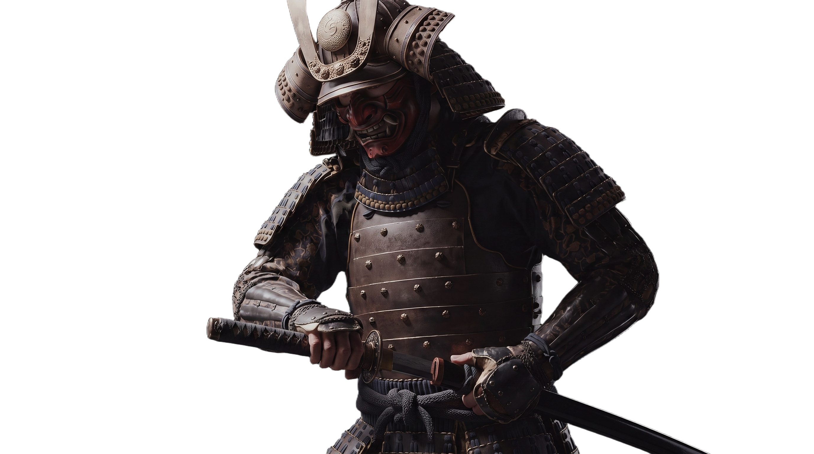 Samurai in armor